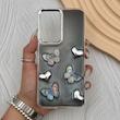 قاب گوشی Galaxy S25 FE سامسونگ فانتزی برجسته رزینی Luxury Case لنز و دکمه کرومی کد E40-168413