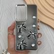 قاب گوشی Galaxy S25 FE سامسونگ فانتزی برجسته رزینی Luxury Case لنز و دکمه کرومی کد E40-168414