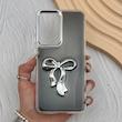 قاب گوشی Galaxy S25 FE سامسونگ فانتزی برجسته رزینی Luxury Case لنز و دکمه کرومی کد E40-168418