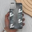 قاب گوشی iPhone 11 Pro Max آیفون فانتزی برجسته رزینی Luxury Case لنز و دکمه کرومی کد E40-168422