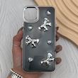 قاب گوشی iPhone 11 Pro Max آیفون فانتزی برجسته رزینی Luxury Case لنز و دکمه کرومی کد E40-168425