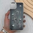 قاب گوشی iPhone 11 Pro Max آیفون فانتزی برجسته رزینی Luxury Case لنز و دکمه کرومی کد E40-168427