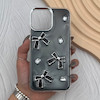 قاب گوشی iPhone 12 Pro Max آیفون فانتزی برجسته رزینی Luxury Case لنز و دکمه کرومی کد E40-168429