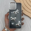 قاب گوشی iPhone 12 Pro Max آیفون فانتزی برجسته رزینی Luxury Case لنز و دکمه کرومی کد E40-168430