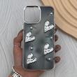 قاب گوشی iPhone 12 Pro Max آیفون فانتزی برجسته رزینی Luxury Case لنز و دکمه کرومی کد E40-168431