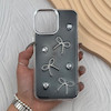قاب گوشی iPhone 12 Pro Max آیفون فانتزی برجسته رزینی Luxury Case لنز و دکمه کرومی کد E40-168432