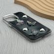 قاب گوشی iPhone 12 Pro Max آیفون فانتزی برجسته رزینی Luxury Case لنز و دکمه کرومی کد E40-168438
