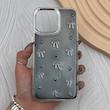 قاب گوشی iPhone 15 Pro Max آیفون فانتزی برجسته رزینی Luxury Case لنز و دکمه کرومی کد E40-168461