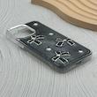قاب گوشی iPhone 15 Pro Max آیفون فانتزی برجسته رزینی Luxury Case لنز و دکمه کرومی کد E40-168466