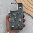 قاب گوشی iPhone 15 Pro Max آیفون فانتزی برجسته رزینی Luxury Case لنز و دکمه کرومی کد E40-168467