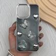 قاب گوشی iPhone 15 Pro Max آیفون فانتزی برجسته رزینی Luxury Case لنز و دکمه کرومی کد E40-168468