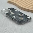 قاب گوشی iPhone 16 Pro Max آیفون فانتزی برجسته رزینی Luxury Case لنز و دکمه کرومی کد E40-168477