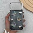 قاب گوشی iPhone 17 Pro Max آیفون فانتزی برجسته رزینی Luxury Case لنز و دکمه کرومی کد E40-168478