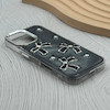 قاب گوشی iPhone 17 آیفون فانتزی برجسته رزینی Luxury Case لنز و دکمه کرومی کد E40-168527