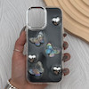 قاب گوشی iPhone 17 آیفون فانتزی برجسته رزینی Luxury Case لنز و دکمه کرومی کد E40-168529