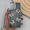 قاب گوشی iPhone 17 آیفون فانتزی برجسته رزینی Luxury Case لنز و دکمه کرومی کد E40-168530