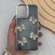 قاب گوشی iPhone 17 آیفون فانتزی برجسته رزینی Luxury Case لنز و دکمه کرومی کد E40-168530