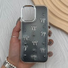 قاب گوشی iPhone 17 آیفون فانتزی برجسته رزینی Luxury Case لنز و دکمه کرومی کد E40-168531