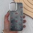 قاب گوشی iPhone 17 آیفون فانتزی برجسته رزینی Luxury Case لنز و دکمه کرومی کد E40-168532