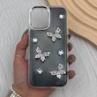 قاب گوشی iPhone 17 آیفون فانتزی برجسته رزینی Luxury Case لنز و دکمه کرومی کد E40-168533