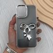 قاب گوشی iPhone 17 آیفون فانتزی برجسته رزینی Luxury Case لنز و دکمه کرومی کد E40-168534