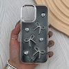قاب گوشی iPhone 17 آیفون فانتزی برجسته رزینی Luxury Case لنز و دکمه کرومی کد E40-168535