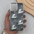 قاب گوشی iPhone 17 آیفون فانتزی برجسته رزینی Luxury Case لنز و دکمه کرومی کد E40-168536