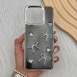 قاب گوشی Redmi 10C - Redmi 10 Power - Poco C40 شیائومی فانتزی برجسته رزینی Luxury Case لنز و دکمه کرومی کد E40-168590
