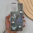 قاب گوشی Redmi 12 - Poco M6 Pro 5G شیائومی فانتزی برجسته رزینی Luxury Case لنز و دکمه کرومی کد E40-168597