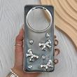 قاب گوشی Redmi 14C - Poco C75 - Redmi A4 شیائومی فانتزی برجسته رزینی Luxury Case لنز و دکمه کرومی کد E40-168628