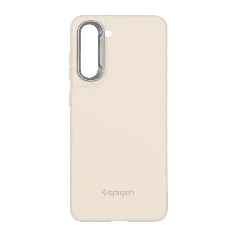 قاب گوشی Galaxy S21 FE سامسونگ لدر دیزاین SOFT Lether Design اسپیگن Spigen سیلیکونی طرح چرم کرم کد 180919