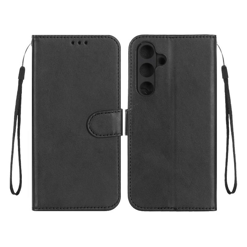 کیف گوشی Galaxy S24 FE سامسونگ مگنتی طرح چرم کتابی بنددار مشکی کد 180951