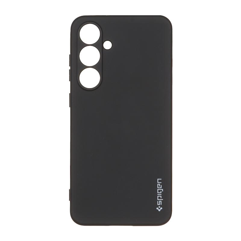 قاب گوشی Galaxy S24 FE سامسونگ سیلیکونی ژله ای PC برند SPIGEN اسپیگن مشکی کد 180957