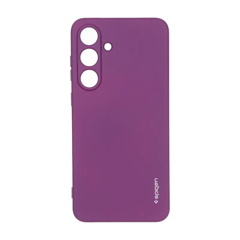 قاب گوشی Galaxy S25 FE سامسونگ سیلیکونی ژله ای PC برند SPIGEN اسپیگن بنفش کد 180984