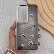 قاب گوشی Redmi 15 4G شیائومی فانتزی برجسته رزینی Luxury Case لنز و دکمه کرومی کد E40-168644