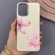 قاب گوشی Galaxy A12 - M12 سامسونگ لدر کیس سیلیکونی فانتزی لنز سیلور طرح گل لیلیوم صورتی کد 169204