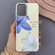 قاب گوشی Galaxy A12 - M12 سامسونگ لدر کیس سیلیکونی فانتزی لنز سیلور طرح گل لیلیوم آبی کد 169205