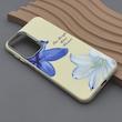 قاب گوشی Galaxy A17 سامسونگ لدر کیس سیلیکونی فانتزی لنز سیلور طرح گل لیلیوم آبی کد 169213