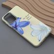 قاب گوشی Galaxy A22 4G - M32 4G سامسونگ لدر کیس سیلیکونی فانتزی لنز سیلور طرح گل لیلیوم آبی کد 169214