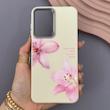 قاب گوشی Galaxy A26 سامسونگ لدر کیس سیلیکونی فانتزی لنز سیلور طرح گل لیلیوم صورتی کد 169216
