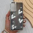 قاب گوشی Redmi Note 11 4G - Redmi Note 11S شیائومی فانتزی برجسته رزینی Luxury Case لنز و دکمه کرومی کد E40-168742