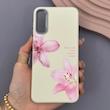 قاب گوشی Galaxy A30S - A50S - A50 سامسونگ لدر کیس سیلیکونی فانتزی لنز سیلور طرح گل لیلیوم صورتی کد 169224