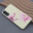 قاب گوشی Galaxy A30S - A50S - A50 سامسونگ لدر کیس سیلیکونی فانتزی لنز سیلور طرح گل لیلیوم صورتی کد 169224