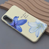 قاب گوشی Galaxy A30S - A50S - A50 سامسونگ لدر کیس سیلیکونی فانتزی لنز سیلور طرح گل لیلیوم آبی کد 169225