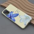قاب گوشی Galaxy A51 سامسونگ لدر کیس سیلیکونی فانتزی لنز سیلور طرح گل لیلیوم آبی کد 169226