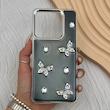 قاب گوشی Redmi Note 14 4G شیائومی فانتزی برجسته رزینی Luxury Case لنز و دکمه کرومی کد E40-168770