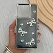 قاب گوشی Redmi Note 14 4G شیائومی فانتزی برجسته رزینی Luxury Case لنز و دکمه کرومی کد E40-168776