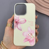 قاب گوشی iPhone 13 Pro آیفون لدر کیس سیلیکونی فانتزی لنز سیلور طرح گل لیلیوم صورتی کد 169241