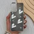 قاب گوشی Redmi Note 12S شیائومی فانتزی برجسته رزینی Luxury Case لنز و دکمه کرومی کد E40-168821