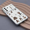 قاب گوشی Galaxy A37 سامسونگ فانتزی چرمی Luxury Case سری 17 طرح Coffe کیوت کد 169347